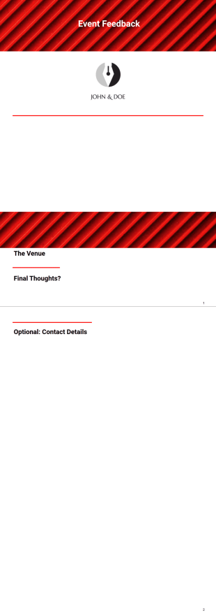 Event Feedback Template - PDF Templates