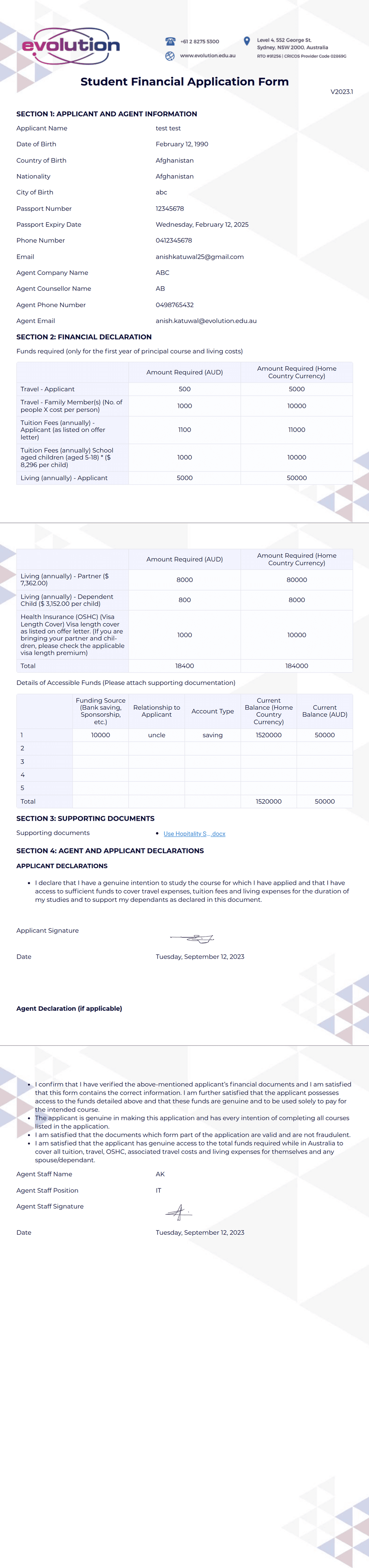 Evo PDF Template | Jotform