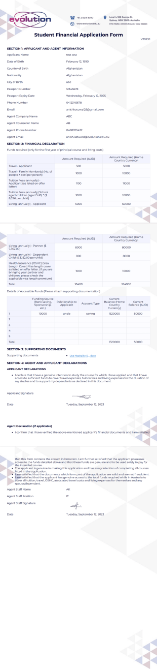 Evo PDF Template