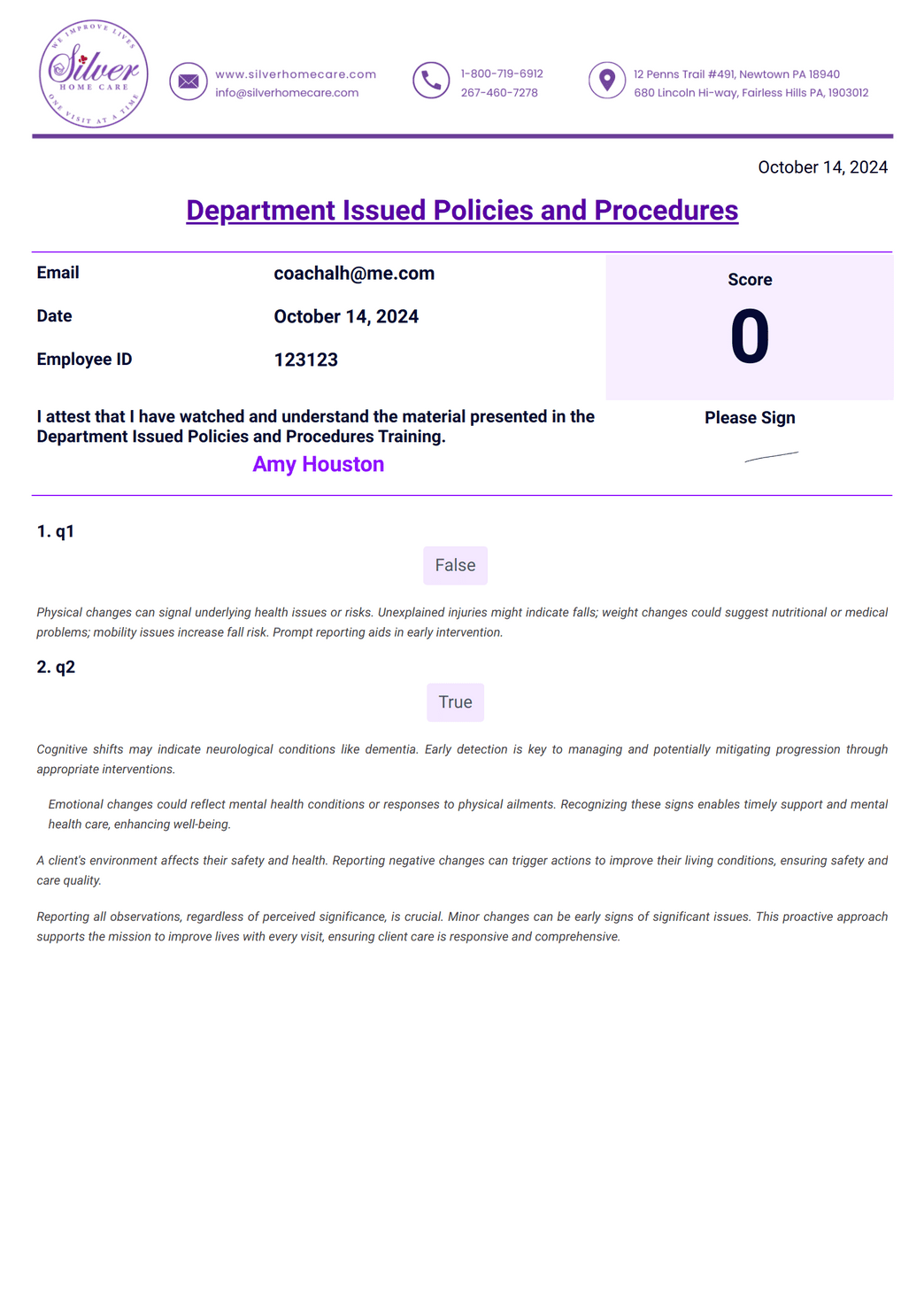 Exam Result and Cert PDF Template | Jotform