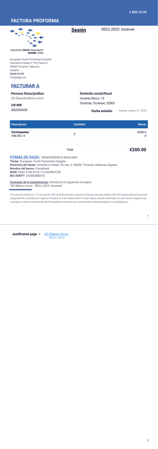 FACTURA 3.0 - Proforma Plantilla PDF