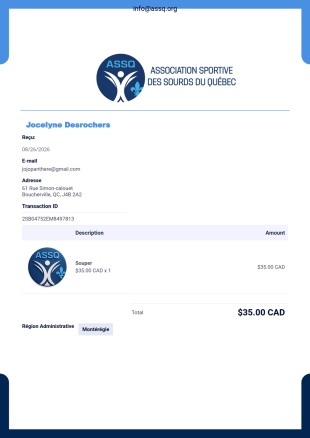 Facture d'ASSQ Modèle PDF