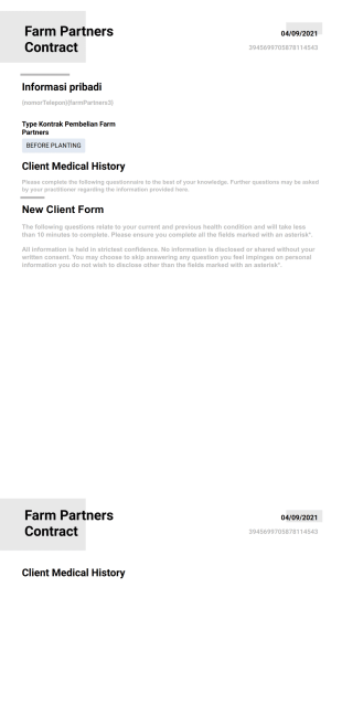Farm Partner Contract Template PDF
