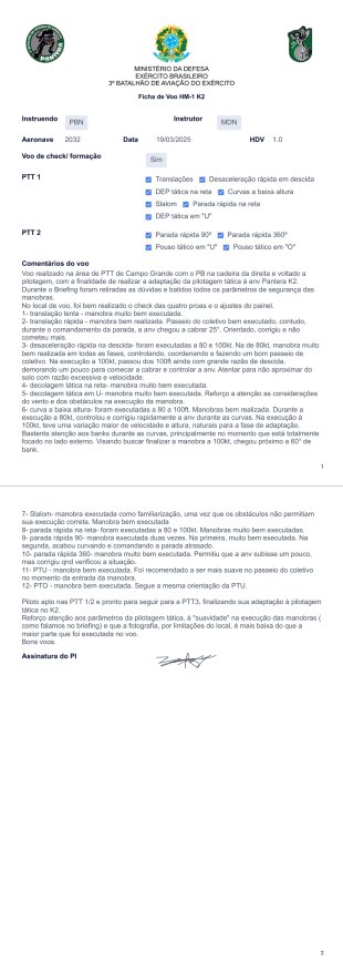 ficha de voo pdf - PDF Templates