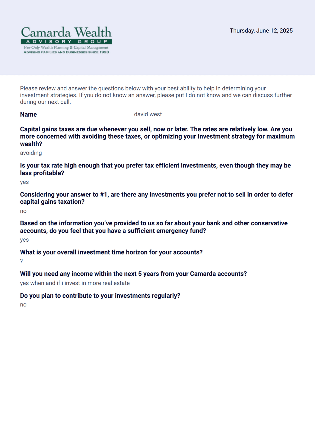 financial background form PDF Template | Jotform