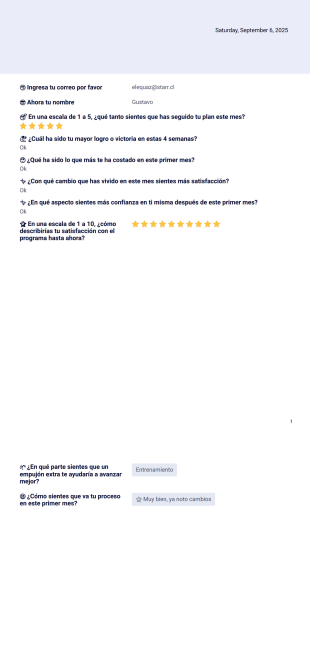 Miremos tu primer mes 🚀 - PDF Templates