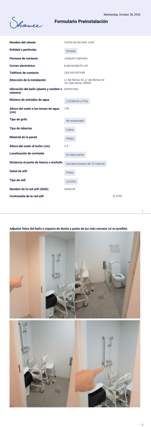 Formulario preinstalación plantilla - Plantillas PDF
