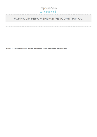 Formulir Oli - PDF Templates