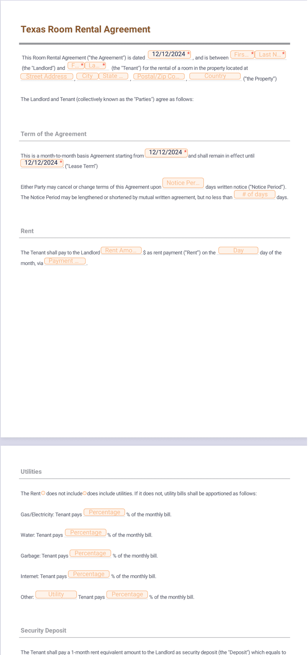free-texas-room-rental-agreement-template-pdf-templates-jotform for Pdf Downloadable Free Printable Lease Agreement Free Texas Room Rental Agreement Template - PDF Templates | Jotform for Pdf Downloadable Free Printable Lease Agreement