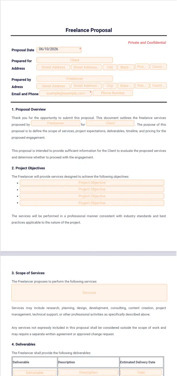 Freelance Proposal Template