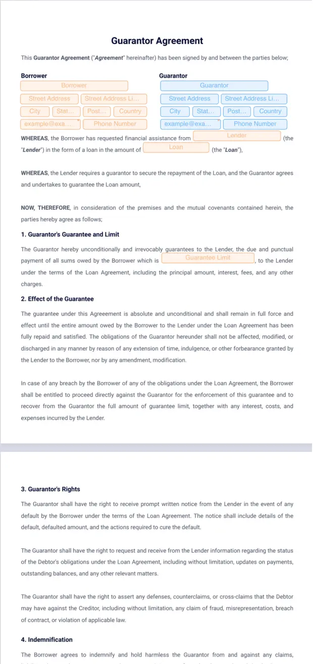 Guarantor Agreement