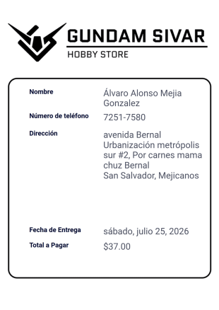 Gundam Sivar Plantilla PDF