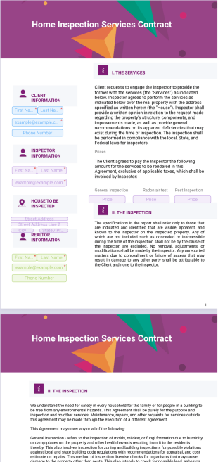 Home Services Contract Template - PDF Templates