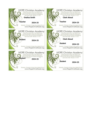 ID Cards PDF Template