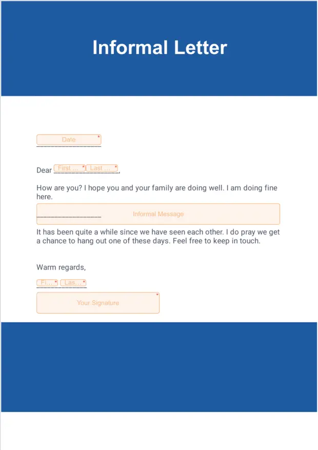 Informal Letter