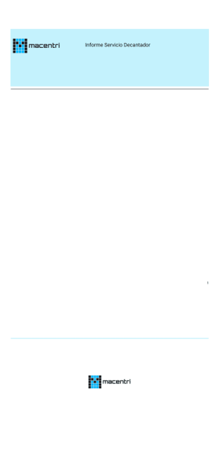 Informe Decantador Plantilla PDF
