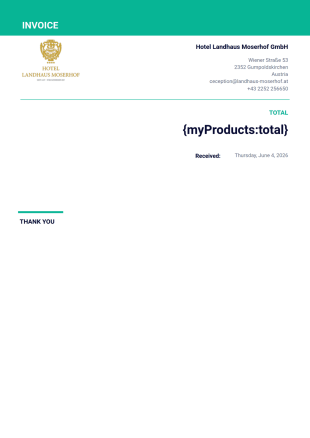 JAZZ MATINÉE Template Rechnung PDF-Vorlage
