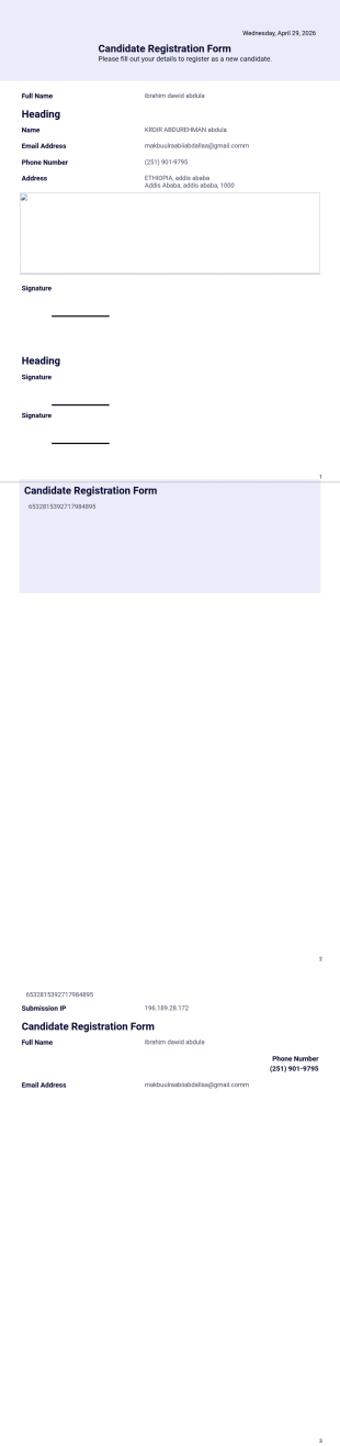 job PDF Template