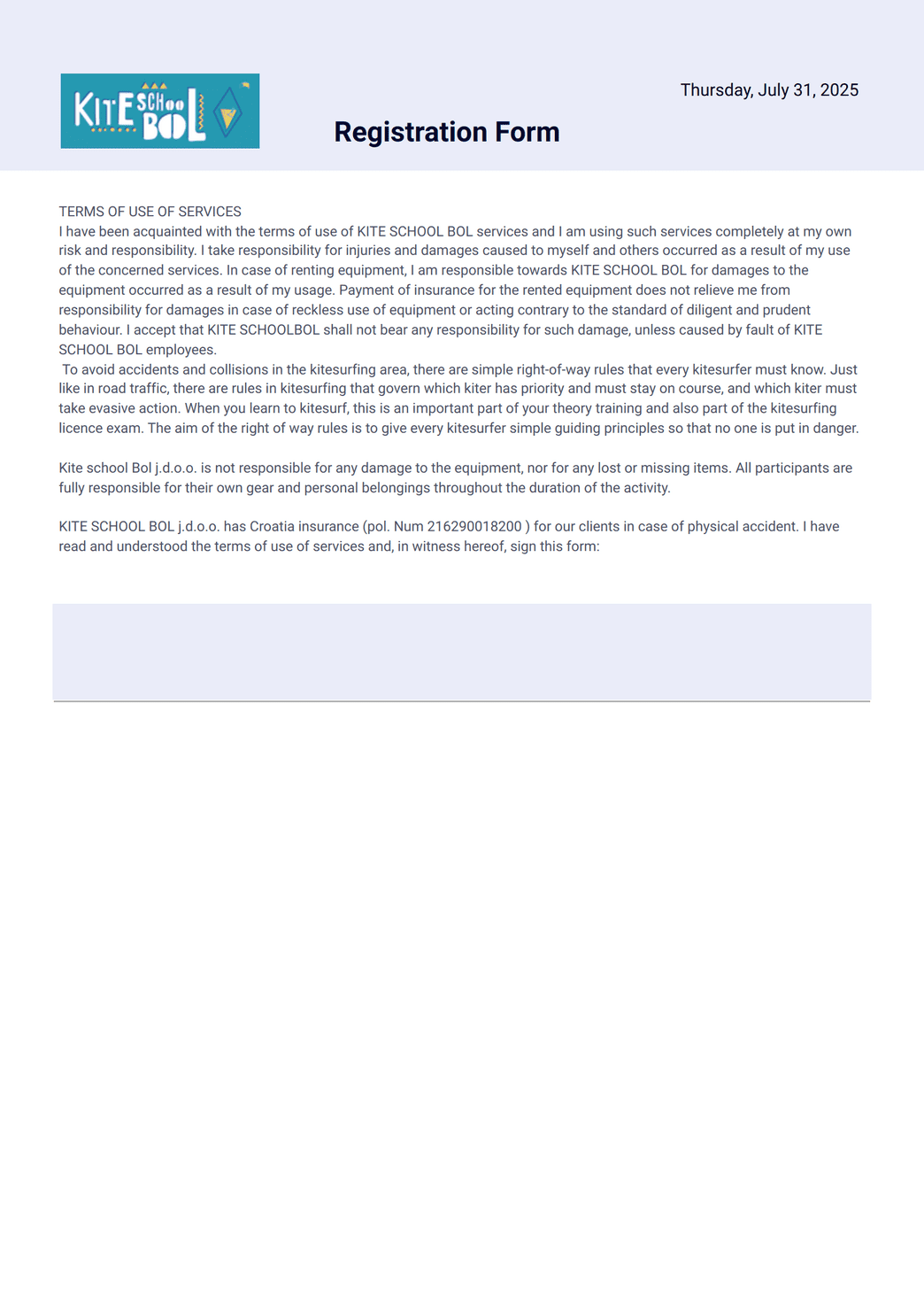 Kite - PDF Templates | Jotform