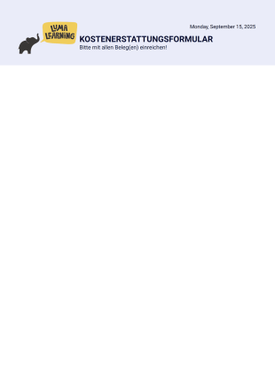 PRINT ME Kostenerstattung PDF-Vorlage