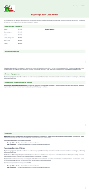 label PDF Sjabloon