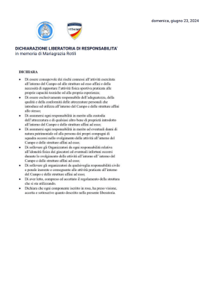 Liberatoria con nome - PDF Templates