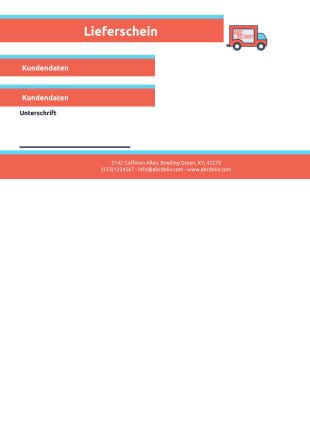Lieferschein PDF Vorlage - PDF Templates