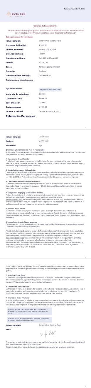 linda piel Plantilla PDF