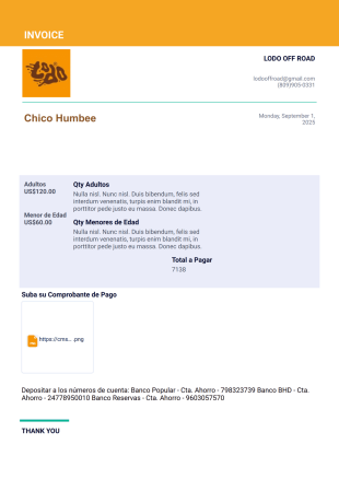 Lodo Offroad Destino 2025 - PDF Templates
