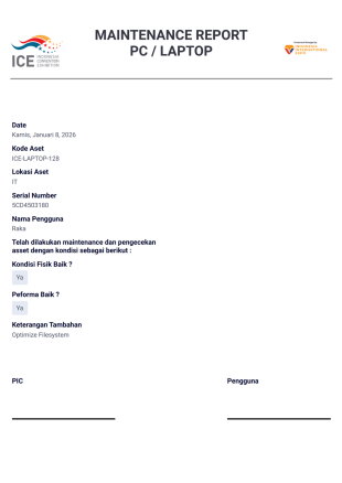Maintenance Report - PDF Templates