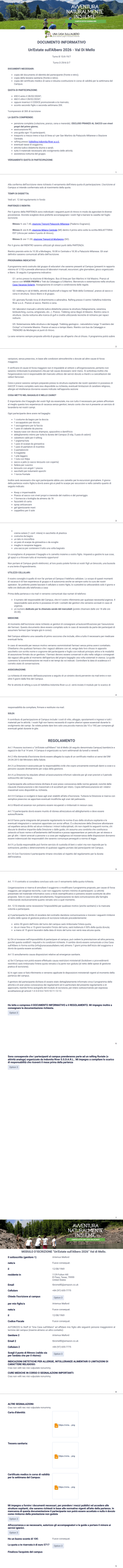 Mello iscrizioni Template PDF