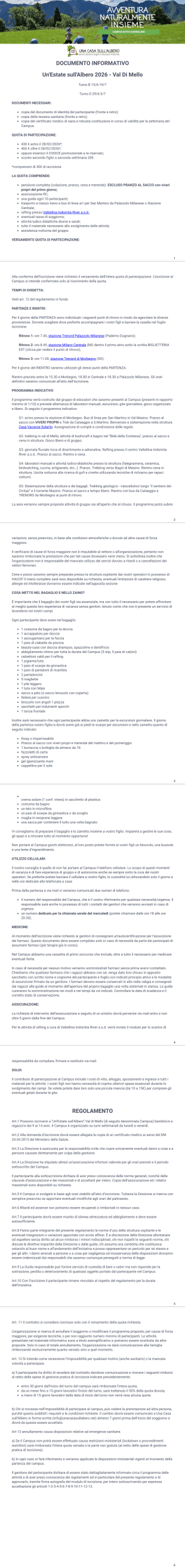 Mello programma - PDF Templates