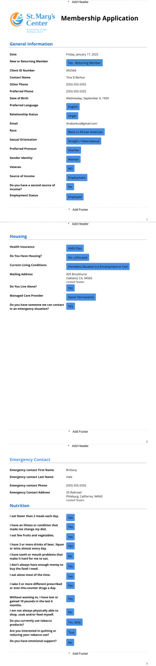 Membership Application Non-Profit - PDF Templates