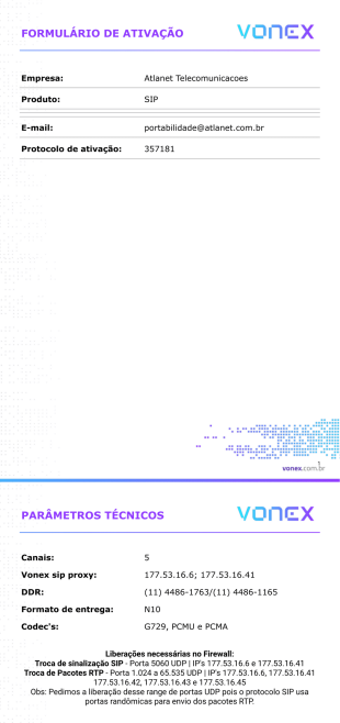 Mera - Ativação - Senha Modelo de PDF