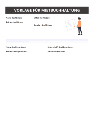 Mietbuch Vorlage - PDF Templates