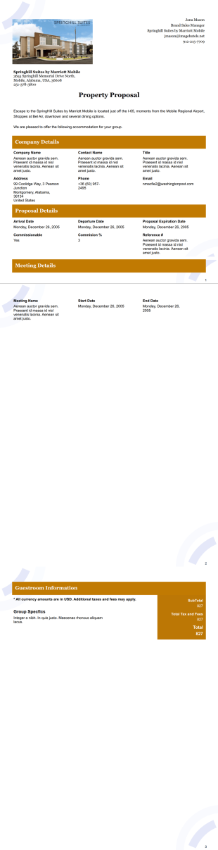 Mobsh PDF Template
