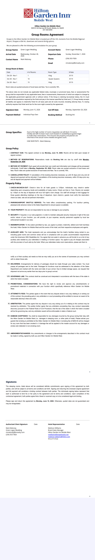 MOBWS Rooms Agreement PDF Template