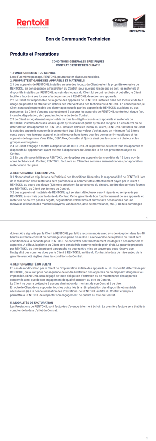 Modèle BC PDF Template