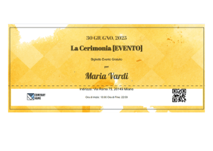 Modello di Biglietto per Evento Gratuito - PDF Templates