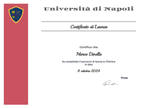 Modello di Certificato di Laurea Gratuito - PDF Templates