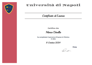 Modello di Certificato di Laurea Gratuito - Modelli di PDF