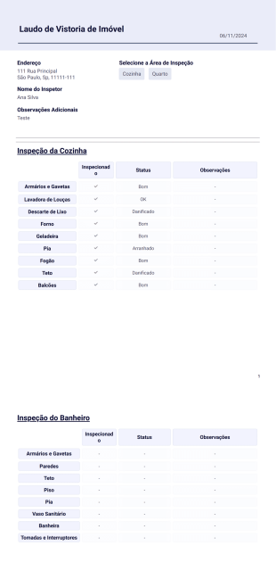 Modelo de Laudo de Vistoria de Imóvel - PDF Templates