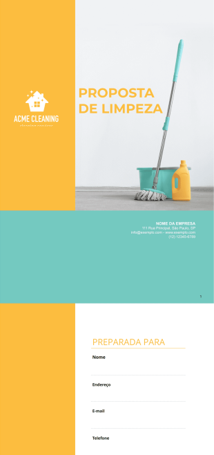 Modelo de Proposta de Limpeza - Modelos para PDFs