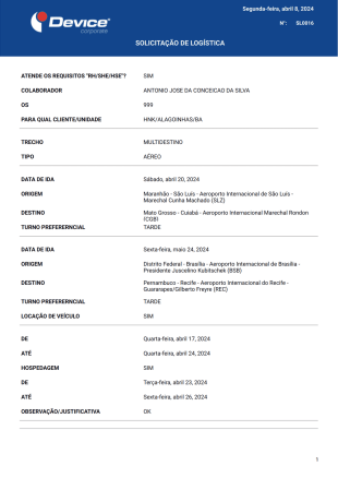 Cad. Colaborador Modelo de PDF