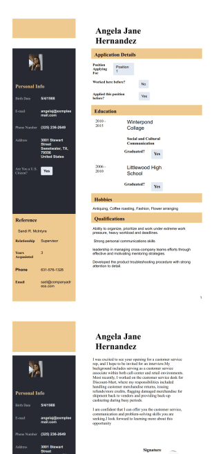 Modern Resume Template - PDF Templates