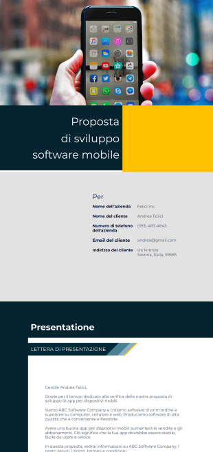Modulo di proposta per lo sviluppo di APP mobili Template PDF