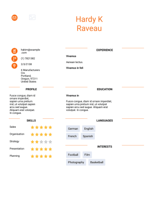 Multisectional Resume Template - PDF Templates