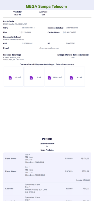 Nacional Telecom - PDF Templates