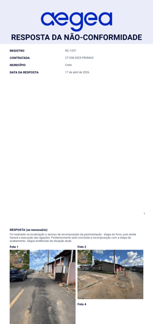 Nc Resposta Ambiental Ceara Modelo de PDF