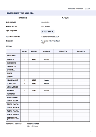 Nv Teja Azul - PDF Templates